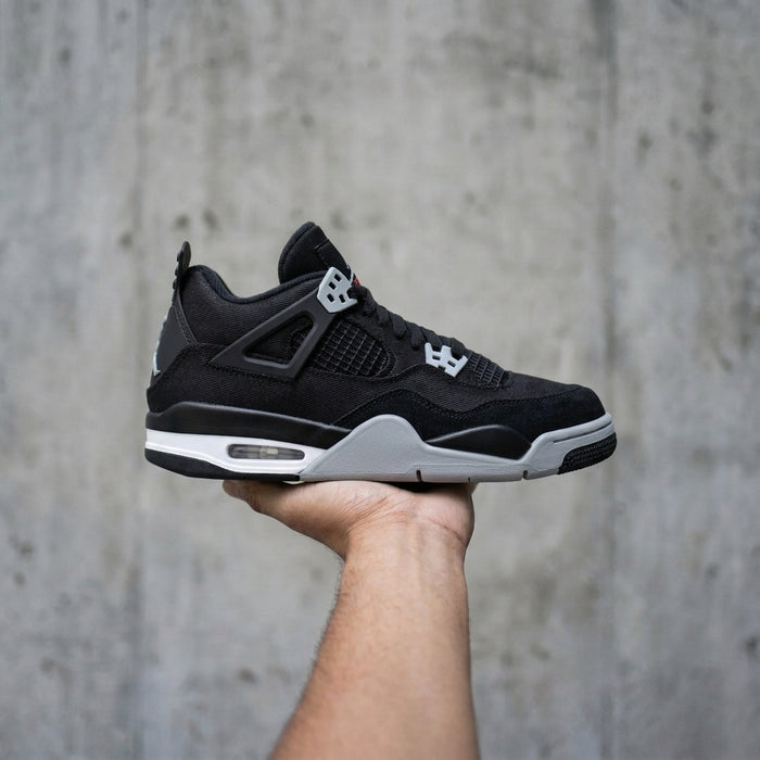 Jordan 4 Retro 'Black Canvas' (GS)